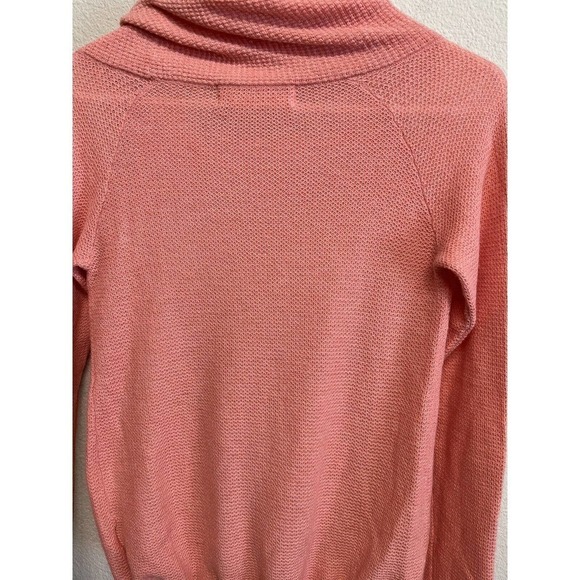 Anthropologie Sparrow Wool Blend Cowl Neck Long Sleeve Sweater Size XS Coral - Picture 7 of 10